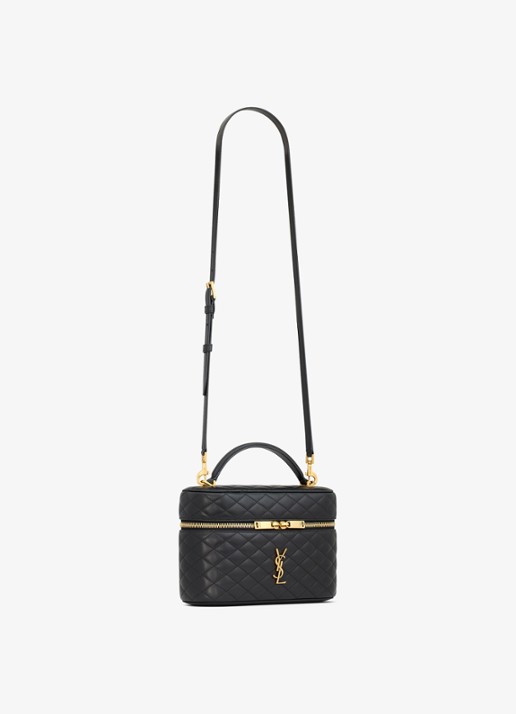 Saint Laurent Gaby Vanity Large handtas van lamsleer - detail 3 zwart