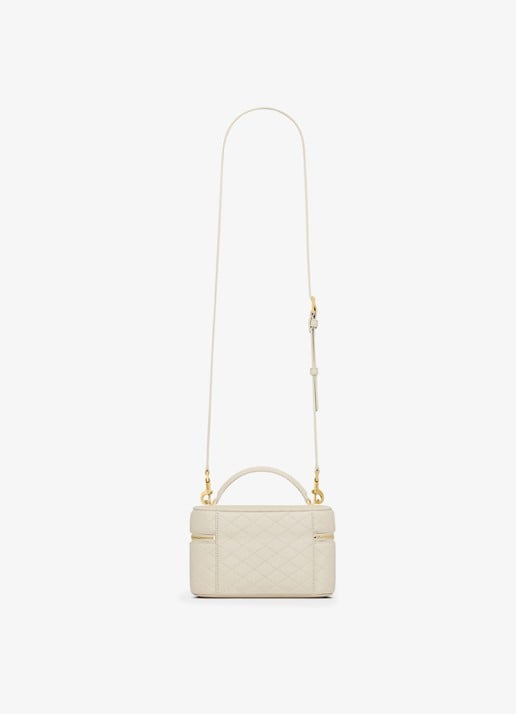 Saint Laurent Gaby Vanity Mini handtas van lamsleer - detail 4 gebroken wit