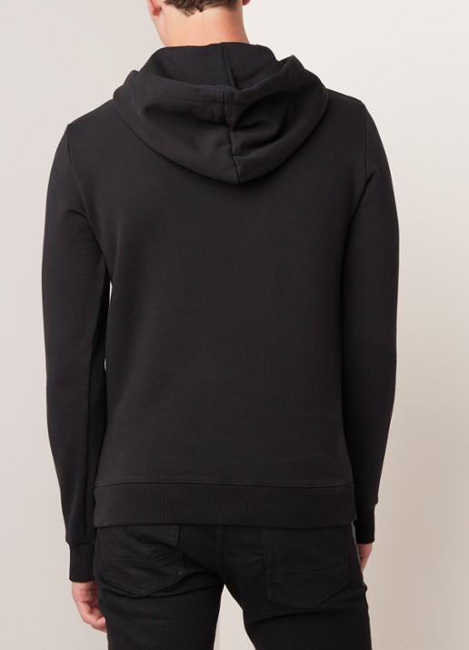 Saint Laurent Hoodie met logoprint - achterkant 4 zwart