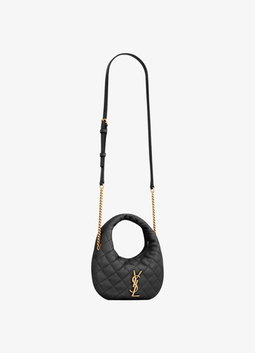 Saint Laurent Icarino Mini handtas van lamsleer - detail 2 zwart