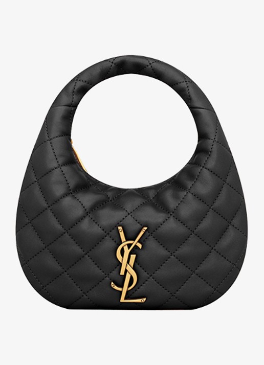 Saint Laurent Icarino Mini handtas van lamsleer - detail 4 zwart