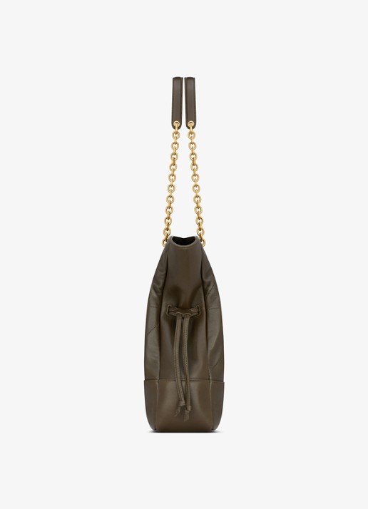 Saint Laurent Jamie Small shopper van lamsleer - detail 4 donkergroen