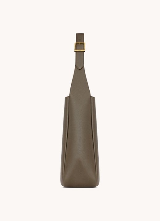 Saint Laurent Le 5 À 7 Large handtas van lamsleer - achterkant 4 groen