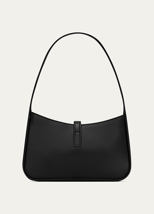 Saint Laurent Le 5 À 7 Mini Hobo schoudertas van kalfsleer - achterkant 4 zwart