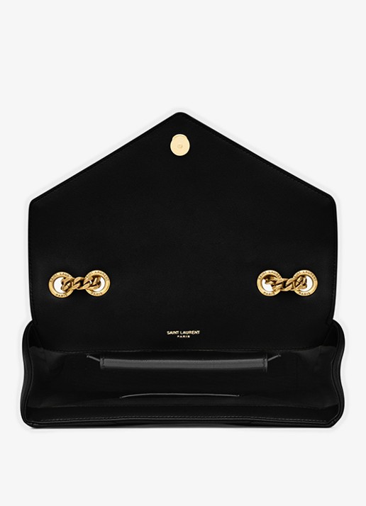 Saint Laurent Loulou Small schoudertas van lamsleer - detail 2 zwart