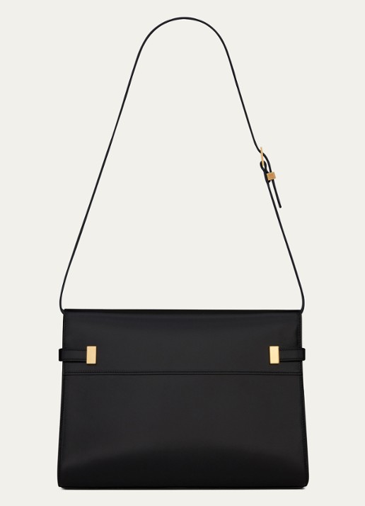 Saint Laurent Manhattan schoudertas van kalfsleer - detail 3 zwart