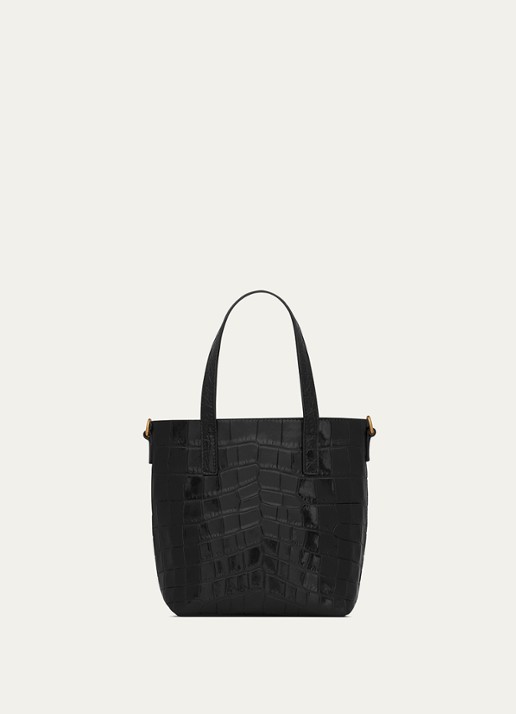 Saint Laurent Mini Toy handtas van kalfsleer - detail 2 zwart