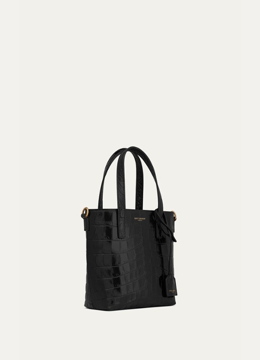 Saint Laurent Mini Toy handtas van kalfsleer - detail 4 zwart