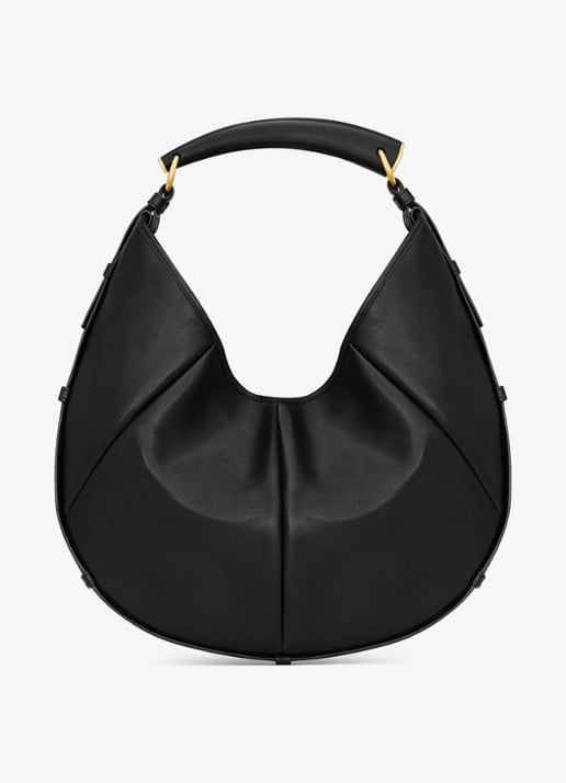 Saint Laurent Mombasa Medium schoudertas van kalfsleer - achterkant 5 zwart
