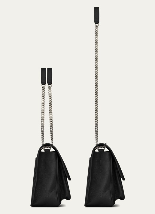 Saint Laurent Niki Medium schoudertas van kalfsleer - detail 3 zwart