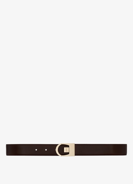 Saint Laurent Reversible riem van kalfsleer