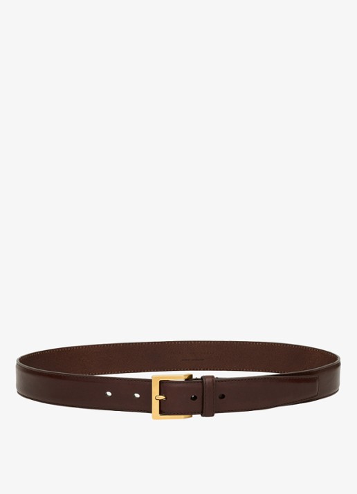 Saint Laurent Riem van kalfsleer - detail bruin