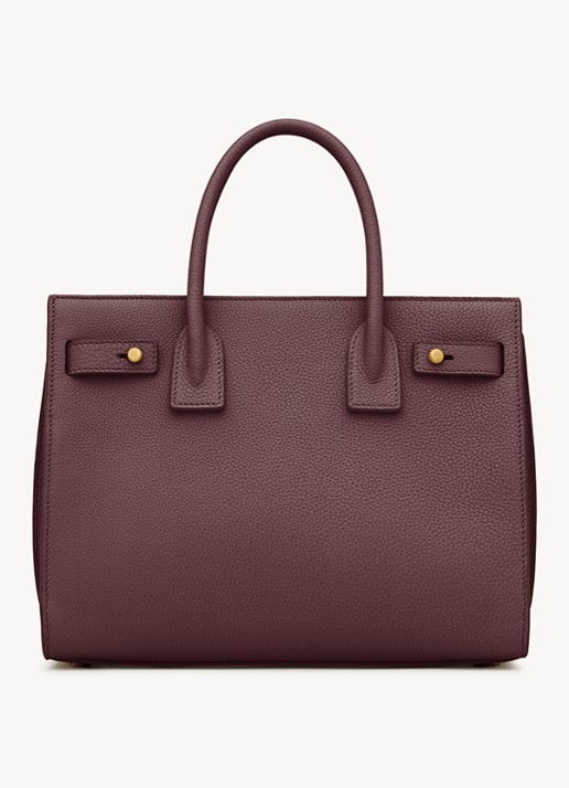 Saint Laurent Sac De Jour Baby handtas van kalfsleer - achterkant 5 bordeauxrood