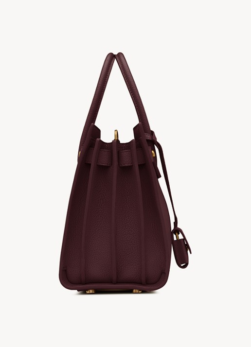 Saint Laurent Sac De Jour Baby handtas van kalfsleer - detail 3 bordeauxrood