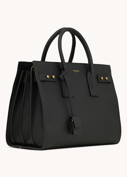 Saint Laurent Sac de Jour Supple Small handtas van kalfsleer - detail 4 zwart
