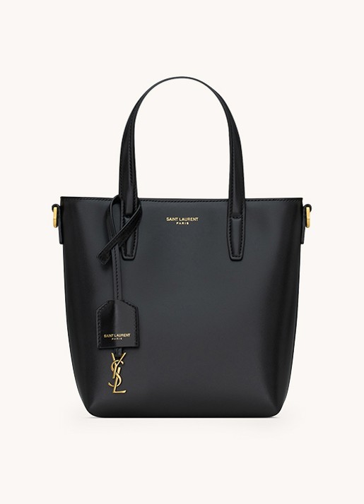 Saint Laurent Shopping Mini handtas van kalfsleer met afneembare schouderriem
