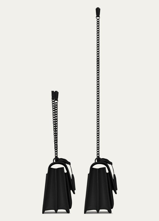 Saint Laurent Sunset Medium schoudertas van kalfsleer - detail 3 zwart