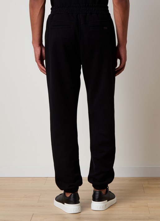 Saint Laurent Tapered fit joggingbroek met logo - achterkant 6 zwart