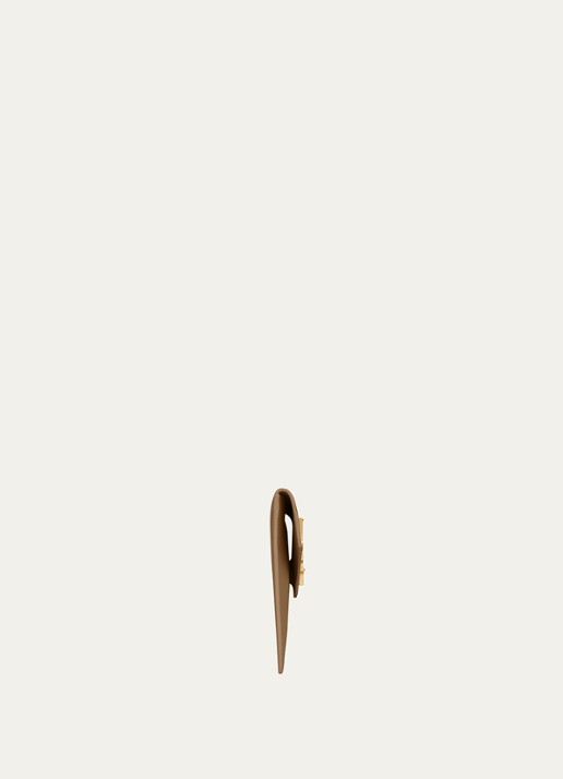 Saint Laurent Uptown clutch van kalfsleer - detail 3 beige