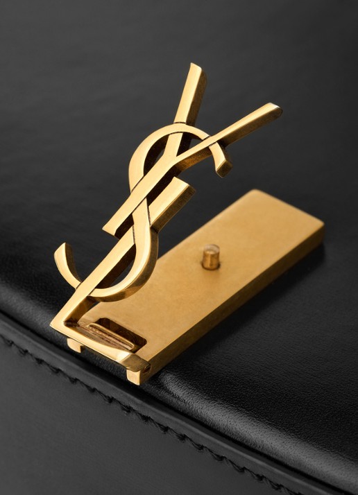 Saint Laurent Voltaire Mini schoudertas van kalfsleer - detail 3 zwart