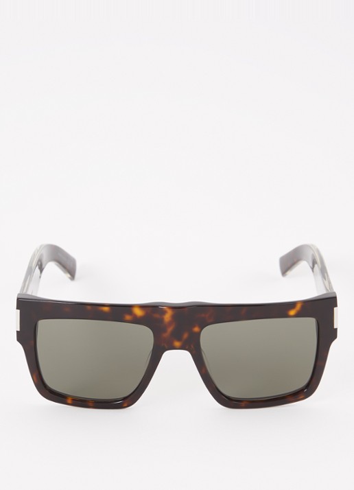 Saint Laurent Wayfarer zonnebril SL628 - detail donkerbruin