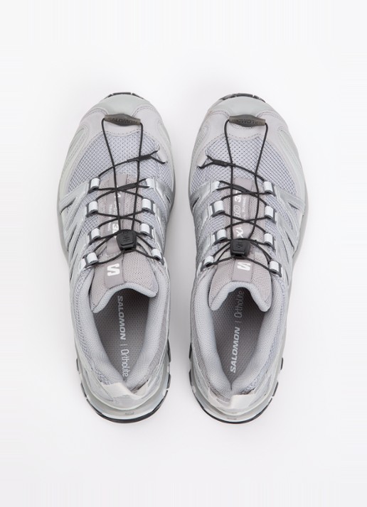 Salomon XA Pro 3D sneaker met details van mesh - detail 2 grijs
