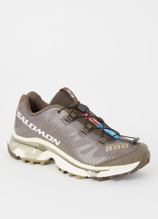 Salomon XT-4 OG sneaker met mesh details - voorkant 2 olijfgroen