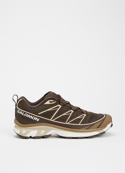 Salomon XT-6 Expanse sneaker met mesh details - voorkant bruin