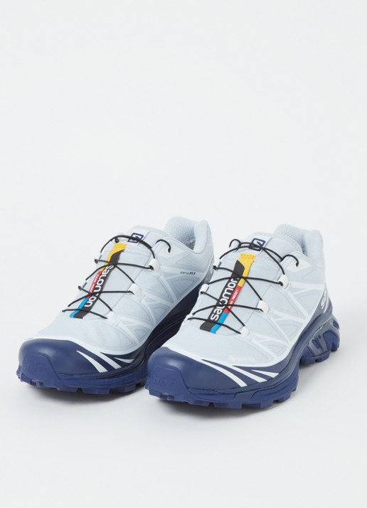 Salomon XT-6 Gore-Tex sneaker met logo - detail lichtblauw