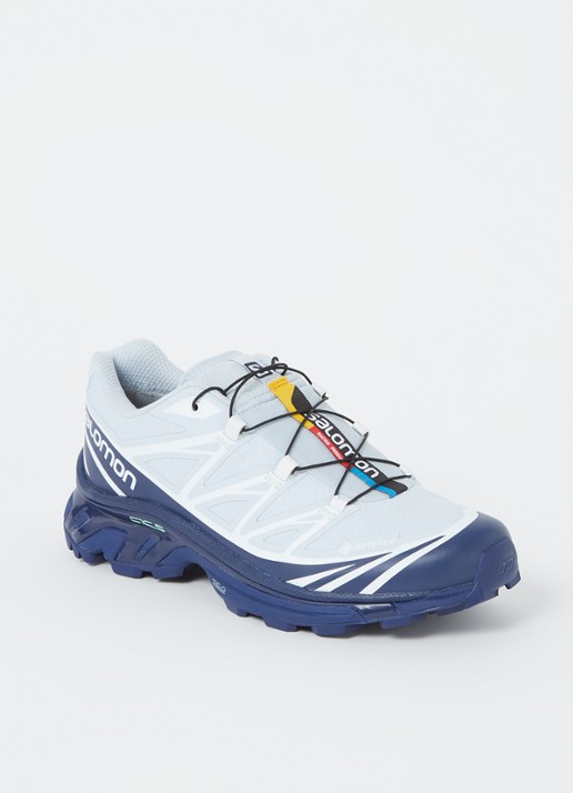 Salomon XT-6 Gore-Tex sneaker met logo - voorkant 5 lichtblauw