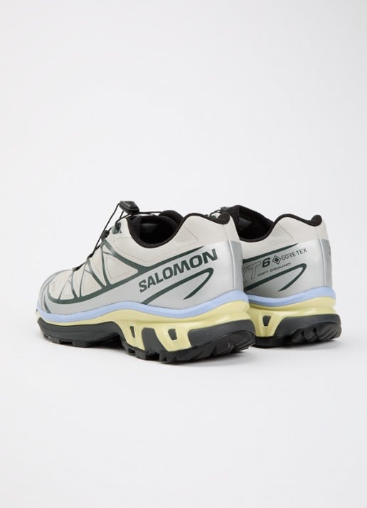Salomon XT-6 GTX sneaker met logo - achterkant 4 beige