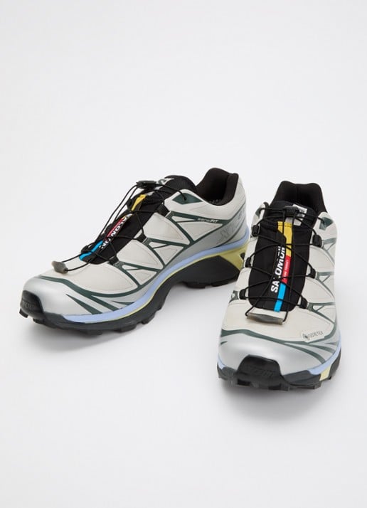 Salomon XT-6 GTX sneaker met logo - detail beige