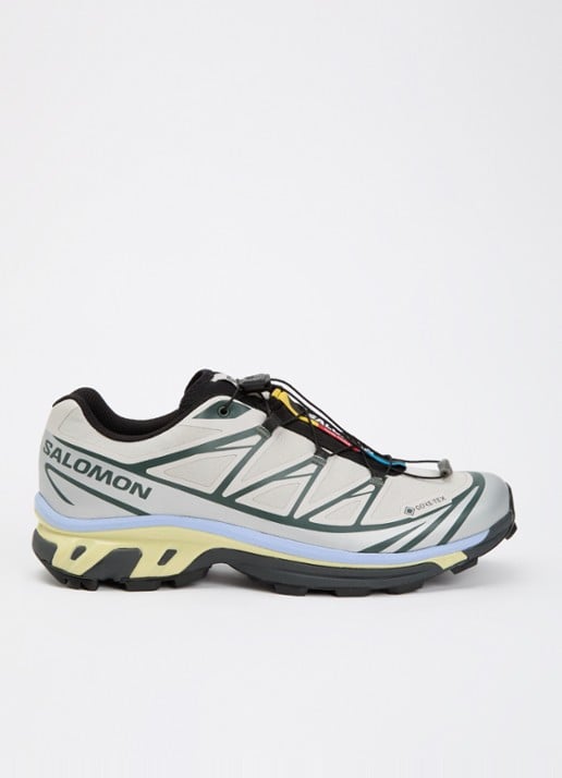 Salomon XT-6 GTX sneaker met logo - voorkant 5 beige