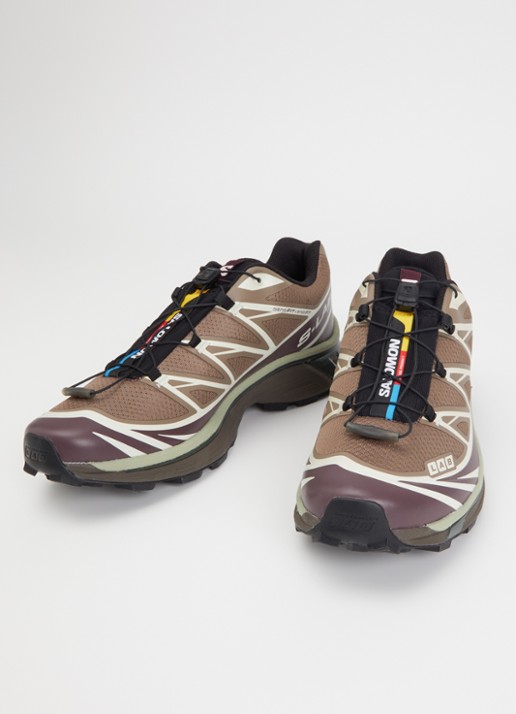 Salomon XT-6 sneaker met logo - detail 3 lichtbruin