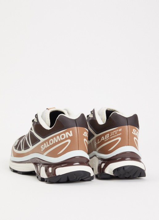 Salomon XT-6 sneaker met logo - achterkant bruin