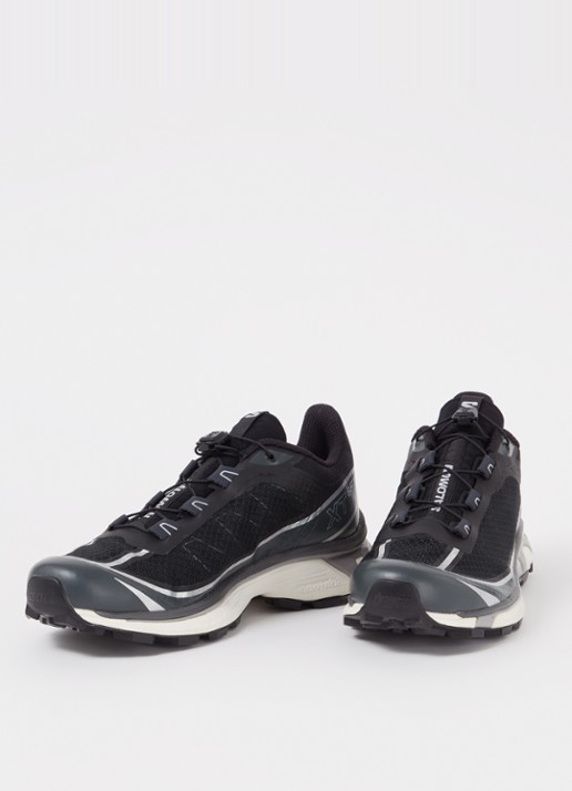 Salomon XT-6 sneaker met mesh details  - detail antraciet