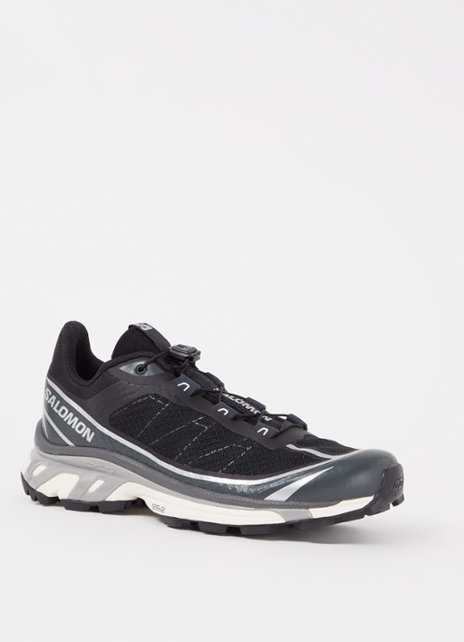 Salomon XT-6 sneaker met mesh details  - voorkant 5 antraciet