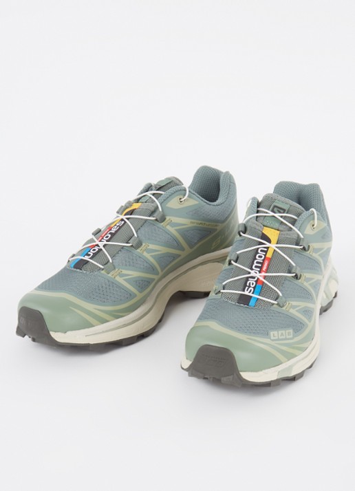 Salomon XT-6 sneaker met mesh details  - detail 2 groen