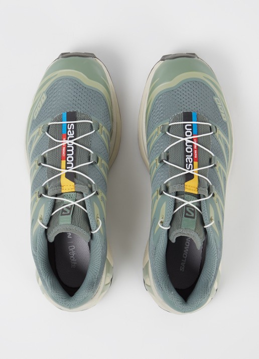Salomon XT-6 sneaker met mesh details  - detail 4 groen