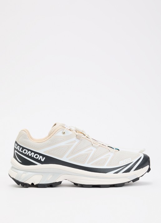 Salomon XT-6 sneaker met mesh details - voorkant beige