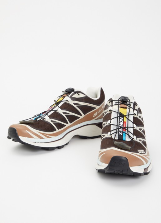 Salomon XT-6 sneaker met mesh details - detail 3 bruin