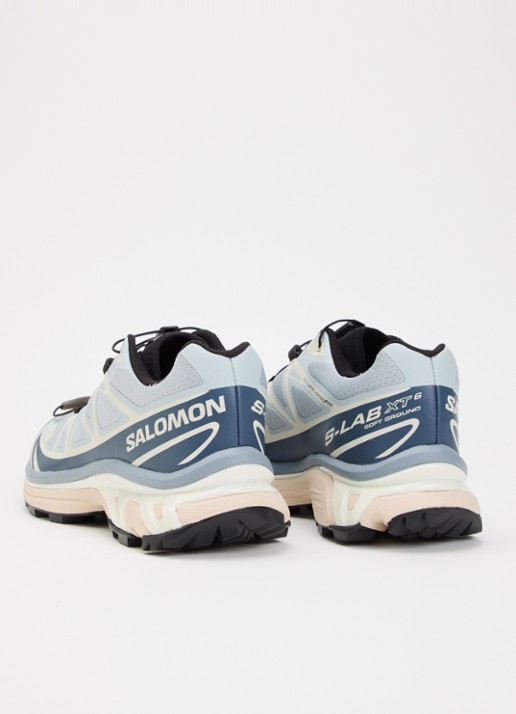 Salomon XT-6 sneaker met mesh details - achterkant 4 lichtblauw