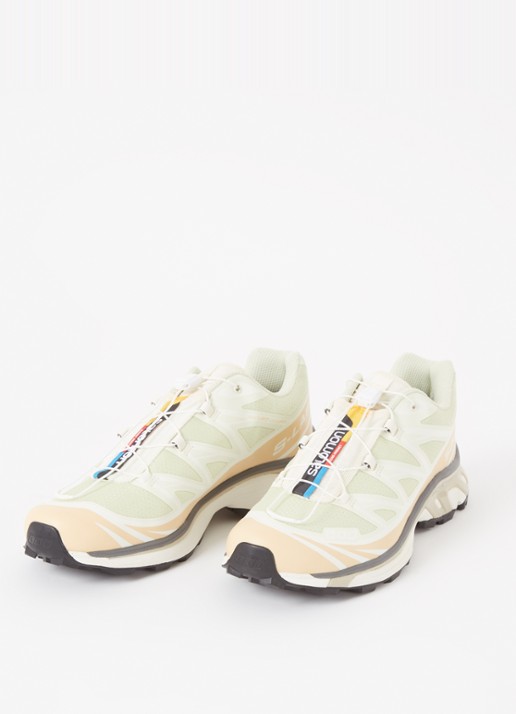 Salomon XT-6 sneaker met mesh details - detail 2 lindegroen