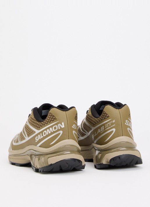 Salomon XT-6 Steel Streets sneaker van mesh met metallic details - achterkant 5 zand