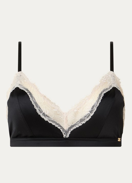 Sam Friday Aimee bralette van satijn met kant
