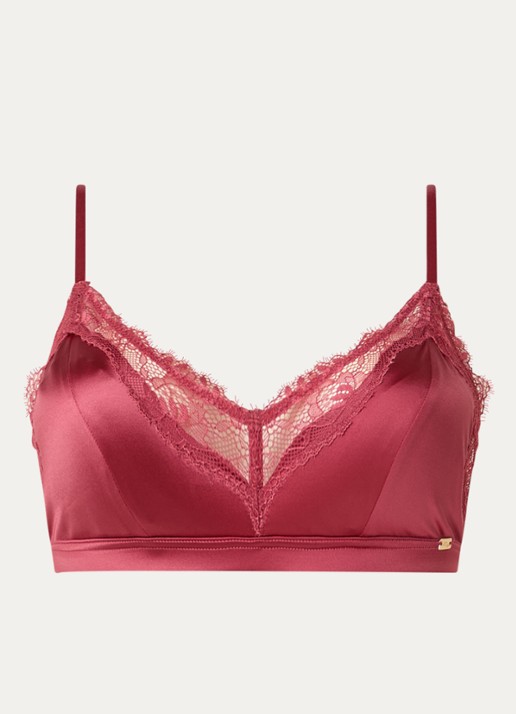 Sam Friday Aimee bralette van satijn met kant