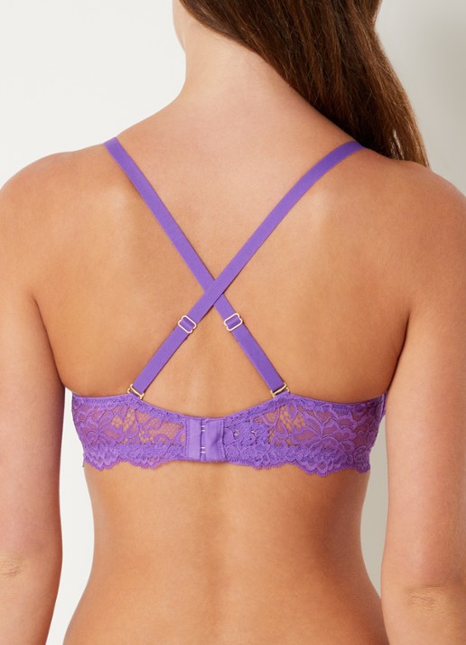 Sam Friday Demi push up bh met uitneembare vulling - detail violet