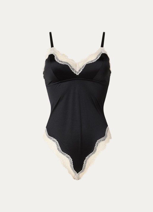 Sam Friday Esme stringbody van satijn met kant