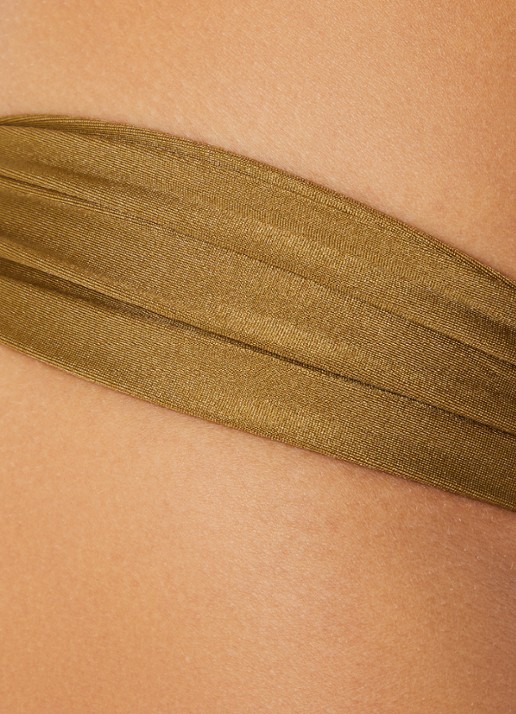 Sam Friday Kai bikinislip met plooidetail - detail 5 mosgroen