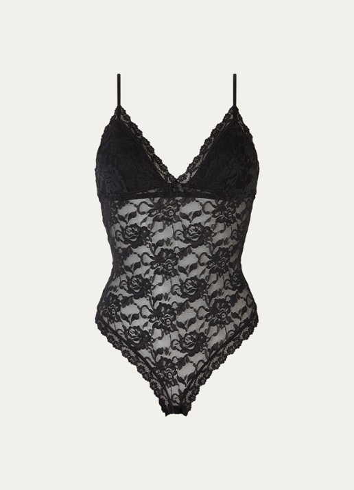 Sam Friday Lacey body van kant - voorkant 2 zwart